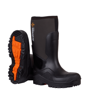 Solidur Airstream Safety  Wellingtons <br />Black ASS5NR<br />EN ISO 20345: 2011 S5 SRC CI<br />Retail Price &pound;133.00 ex VAT<br />Sizes 37 - 49<br />Also available in orange ASS5OE
