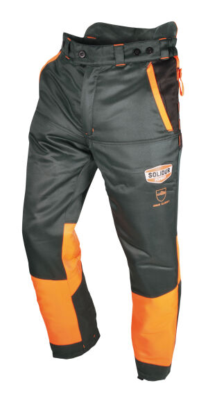 Solidur AUTHENTIC EN381-5 Type A Chainsaw Trousers  AUPA<br />Retail Price &pound;73.50 + VAT<br />Sizes XS - 4XL<br />Also available in red AUPARE, long / short leg, Class 2 and Class 3