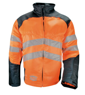 Solidur GLOW EN381-11 Class 1 Chainsaw Protective Jacket HVVEOR<br />Retail Price &pound;126.83 + VAT<br />Sizes XS - 4XL<br />Also available in yellow HVVE
